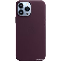 Чехол для телефона Apple MagSafe Leather Case для iPhone 13 Pro Max (темная вишня)