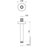 Держатель верхнего душа Aquatek AQ2171MB