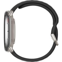Умные часы Amazfit Active 2 (серебристый, с черным силиконовым ремешком)
