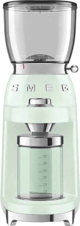 

Электрическая кофемолка Smeg CGF01PGEU (пастельный зеленый)