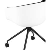 Офисное кресло Stool Group Libra SL-7040ZB (пластик белый/экокожа черный)