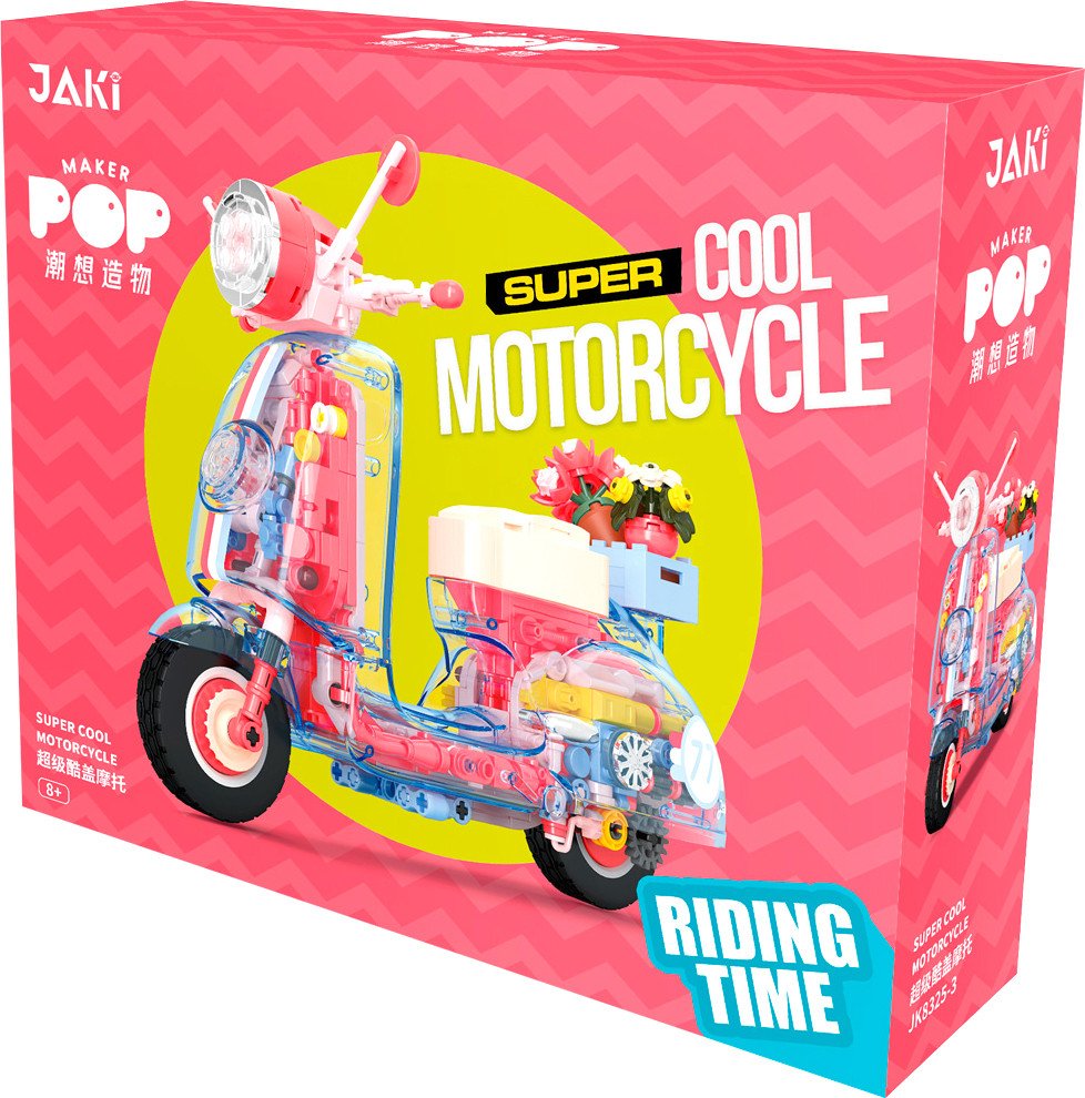 

Конструктор Jaki Розовый мопед JK8325-1