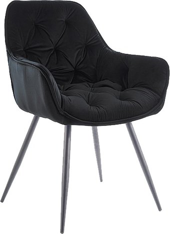 Стул с подлокотниками Signal Cherry Matt Velvet 63 (античный розовый/черный)