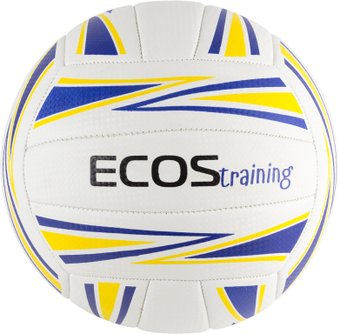 Волейбольный мяч Ecos Training 998196 (5 размер, белый/синий/желтый)