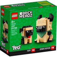 Конструктор LEGO Brick Headz 40440 Немецкая овчарка