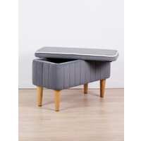 Банкетка MONOFIX Амма с ящиком (серый №32)