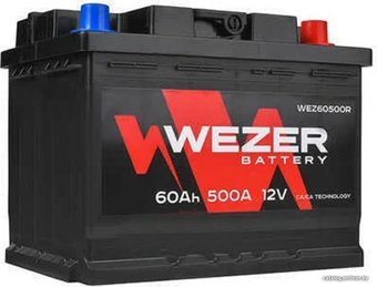 Автомобильный аккумулятор Wezer WEZ60500R (60 А·ч)