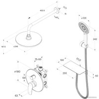 Душевая система  IDDIS Rora RORSB02M67