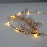 Подвеска AksHome Тип 7 Круг с веткой D20см 13LED 2АА