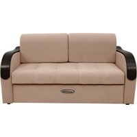 Диван Сириус Лидер-1 НПБ 185x110 (Eva 33 велюр светло-коричневый)