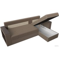 Угловой диван Лига диванов Дубай лайт правый 114188 (рогожка корфу 03)