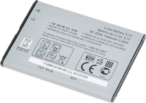 

Аккумулятор для телефона Копия LG BF-45FN