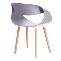 Стул с подлокотниками TetChair QXX mod. C1058 (серый/натуральный)