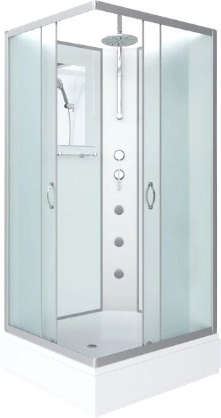 Душевая кабина Niagara NG-33084-14QBKTG 100x80x210 (матовое стекло)