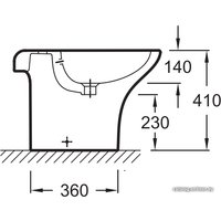 Биде Jacob Delafon Nouvelle Vague EBD0002-00