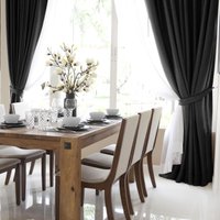 Штора Волшебная ночь Рогожка 200x270 779401 (графит)