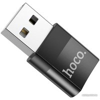 Адаптер Hoco UA17 USB Type-C - USB Type-A (черный)