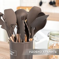 Набор кухонный Daswerk 12 в 1 608195 (серый/коричневый)