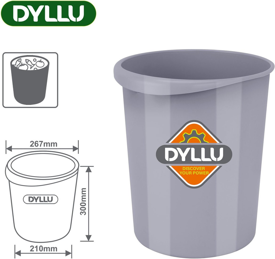 

Мусорное ведро Dyllu DTLJ1330