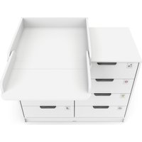 Детский комод Атон Мебель Zeus 1008 ЛДСП с шариковыми направляющими (белый)