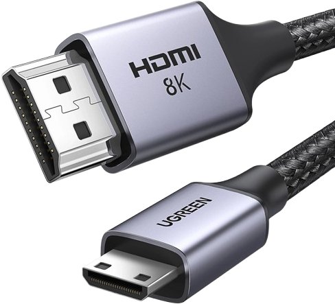 

Кабель Ugreen HD163 15514 miniHDMI - HDMI 8K (1 м, черный)