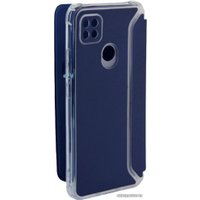 Чехол для телефона Brauffen книжка с защитой камеры для Xiaomi Redmi 9C/10A (темно-синий)