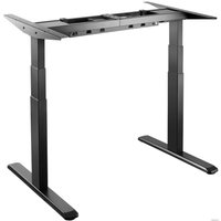 Стол для работы стоя ErgoSmart Unique Ergo Desk 1360x800x36мм (дуб мореный/черный)