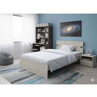 Кровать PROxSON Milton 90x200 (дуб шамони светлый 124)