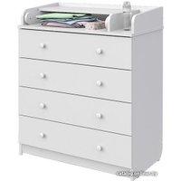 Детский комод Атон Мебель Сириус 804-2 (белый)