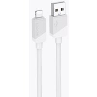 Кабель Borofone BX107 USB Type-A - Lightning (1 м, белый)