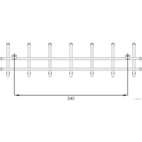 Вешалка для одежды ЗМИ Норма 7 ВН 66 (белый)