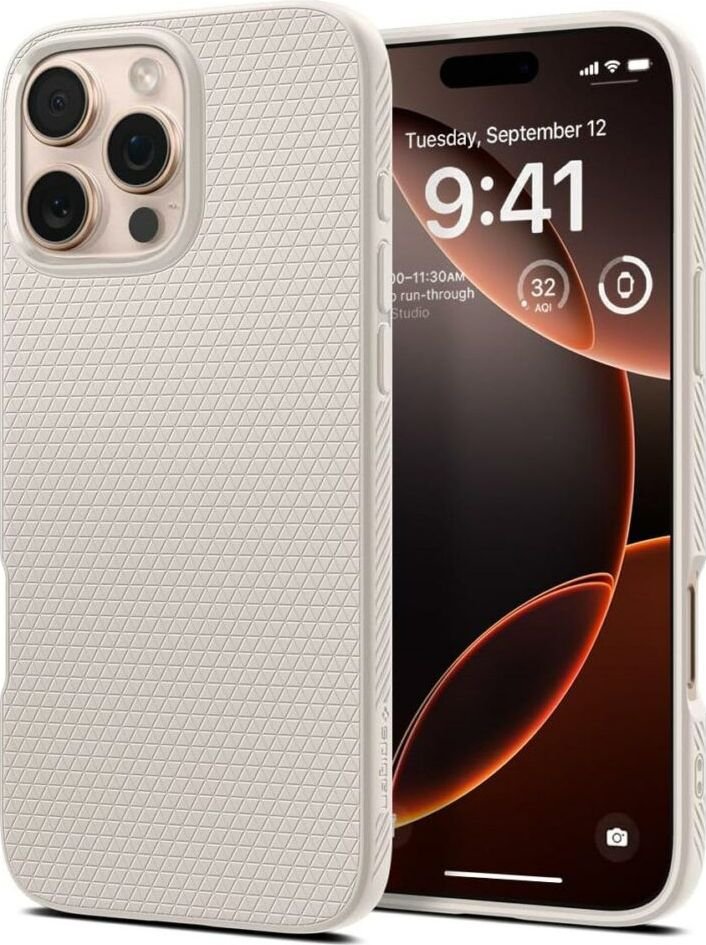 

Чехол для телефона Spigen Liquid Air для iPhone 16 Pro Max Natural Titanium