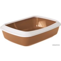 Туалет-лоток Savic Iriz + Rim 50 см (белый/коричневый)