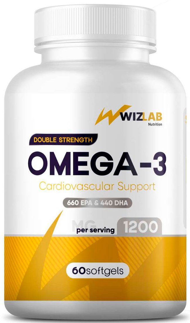Витамины, минералы WizLab Nutrition Omega-3 1200 mg Double Strength