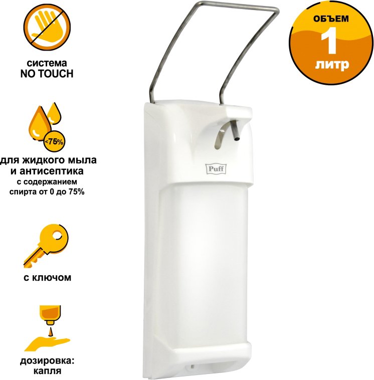 

Дозатор для антисептика и жидкого мыла Puff 8194