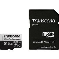 Карта памяти Transcend microSDXC 340S 512GB (с адаптером)