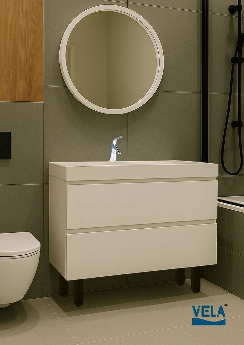 

Vela Тумба под умывальник Vela Мира 80Н под Classica (белая матовая) TU8190