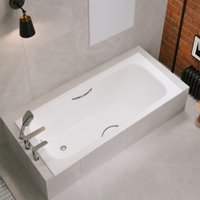 Ванна Lauter Brio Star 150 21S1501 + сифон 21Y31000 (с ножками, с ручками, с шумоизоляцией)