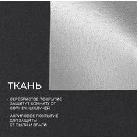 Рулонные шторы Franc Gardiner Blackout Silver 55x160 9403219791 (черный)