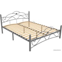 Кровать Князев Мебель Грация 140x190 ГЯ.140.190.С (серый муар)