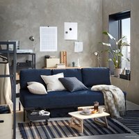 Кровать Ikea Роварор 200x90 (темно-синий, ванста) 304.544.43