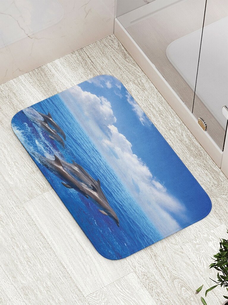 

Коврик для ванной JoyArty Прыгающие дельфины bath_17286