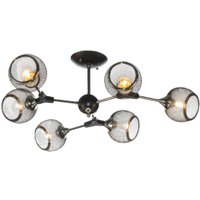 Люстра средней высоты Aitin Pro НПБ 02-6x60-105 N6093/6 (черный/хром)