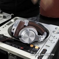 Наушники OneOdio A71 (серебристый/коричневый)