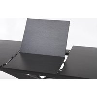 Кухонный стол Halmar Sandro 180-240/100/76 (черный/черный)