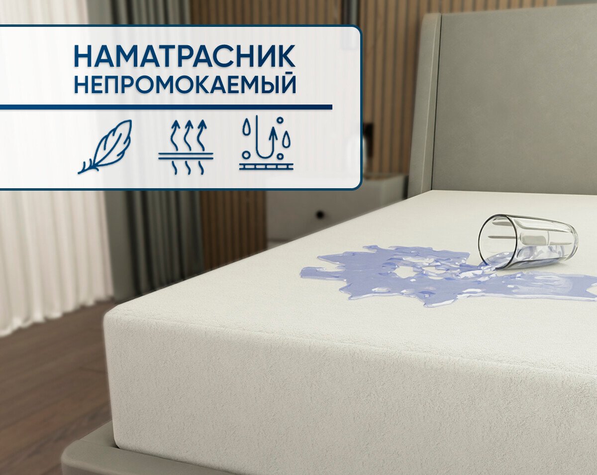 

Защитный наматрасник Фабрика сна Aqua Full 80х195
