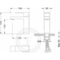 Смеситель Filarete Fing FL5040 (черный матовый)