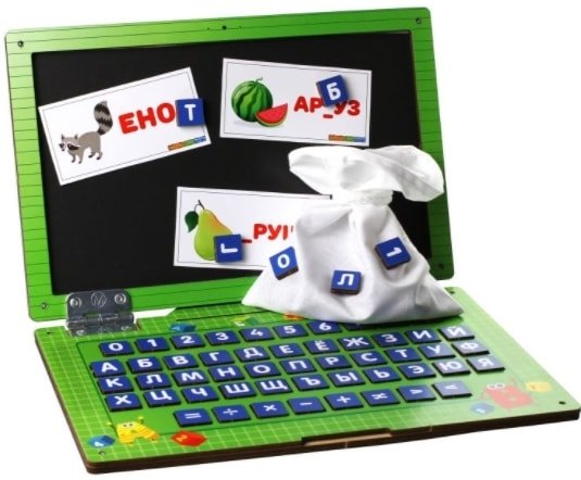 

Развивающая игра WoodLand Toys Ноутбук Школа 139105