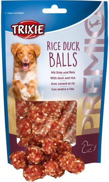 Лакомство для собак Trixie PREMIO Rice Duck Balls (шарики из утиного мяса с рисом) 80 г