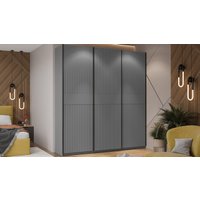 Шкаф-купе Трия Оскар Тиффани Т2 2100 282754 (черный/серый графит/графит матовый) в Пинске